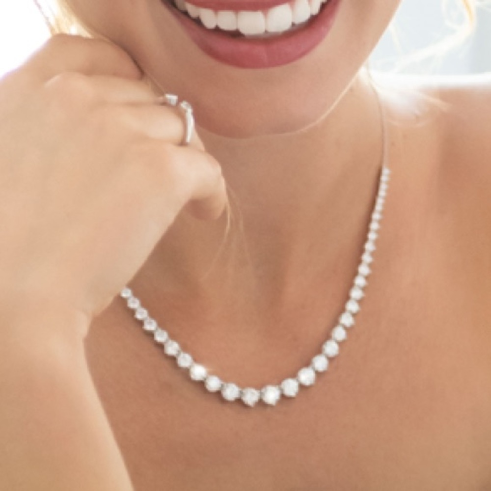 New touchstone crystal everlasting necklace.